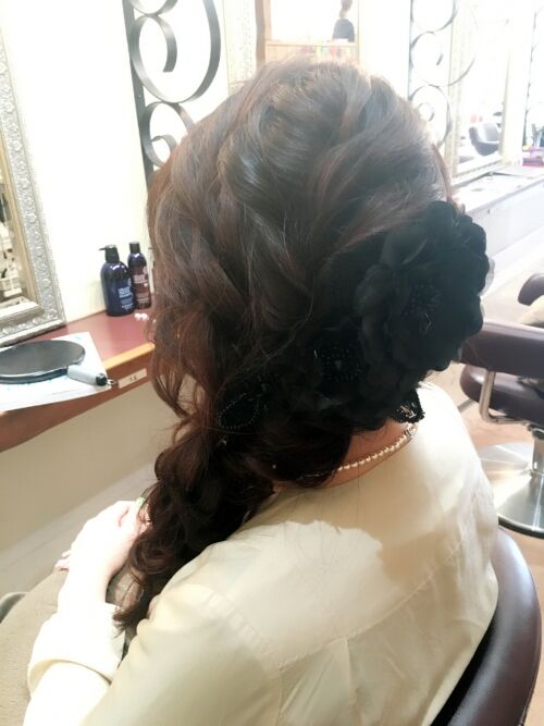 ヘアセット☆編み込みゆるふわ♪