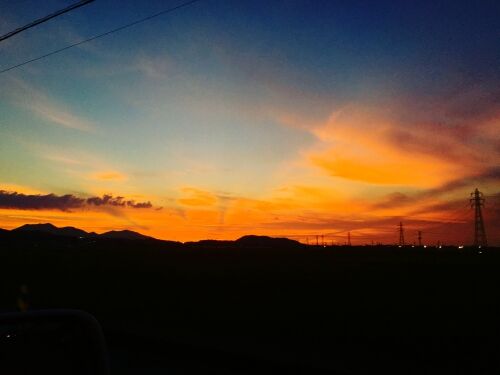 夕暮れ