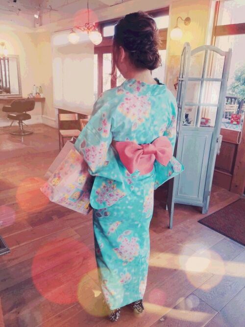 浴衣　着付け　へアセット