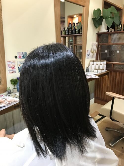 自然な縮毛矯正