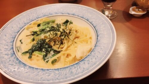 中間のパスタ☆