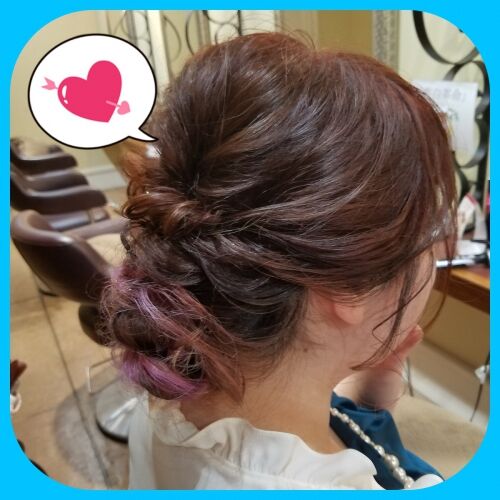 結婚式ヘアセット　ひびきの美容室