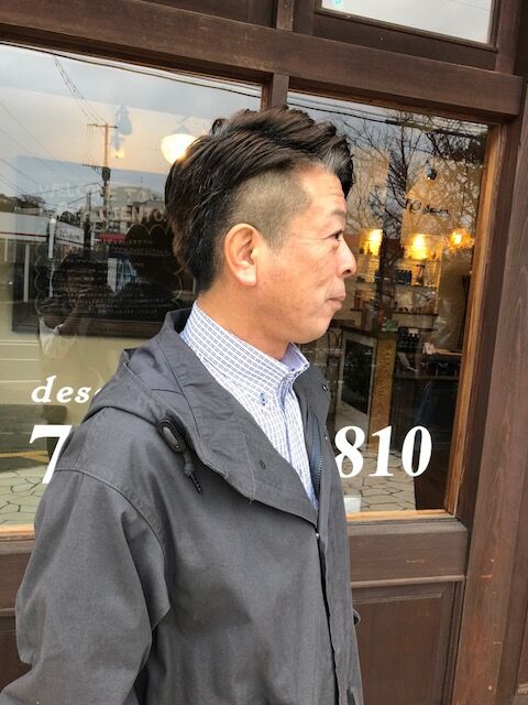 メンズ、ツーブロック
