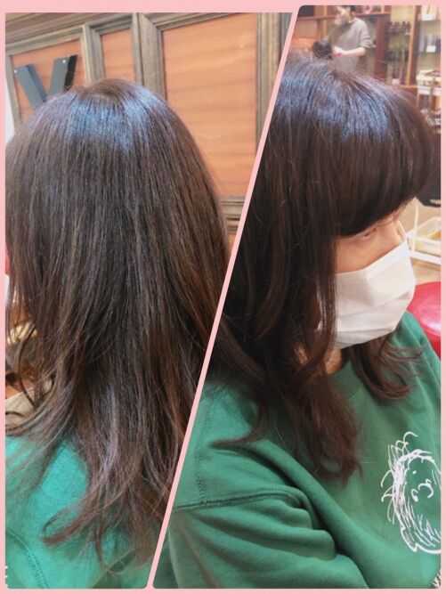 大人カジュアルセミロング
