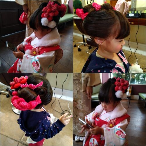 七五三　3歳ヘアセット