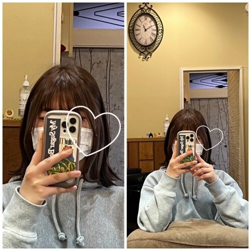 初カラーリング　ひびきの美容室